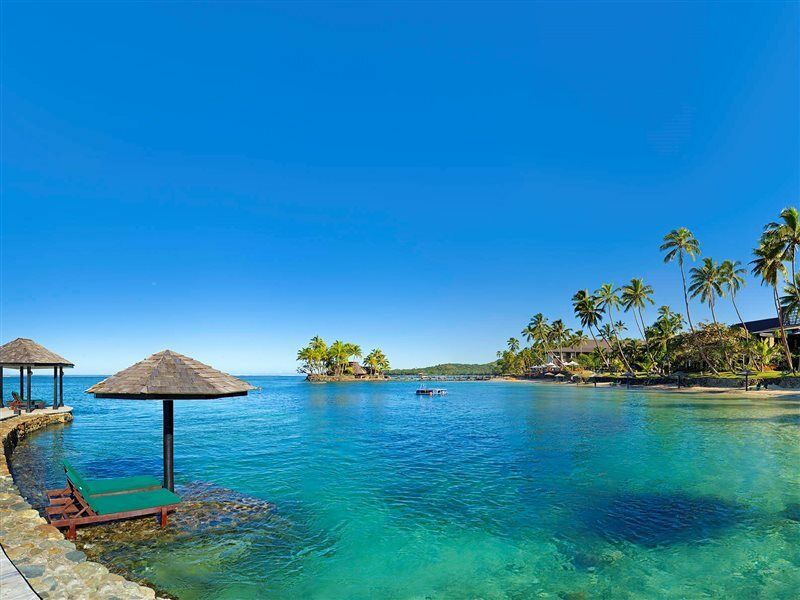 The Warwick Fiji Hotell Korolevu  Exteriör bild View of the lagoon